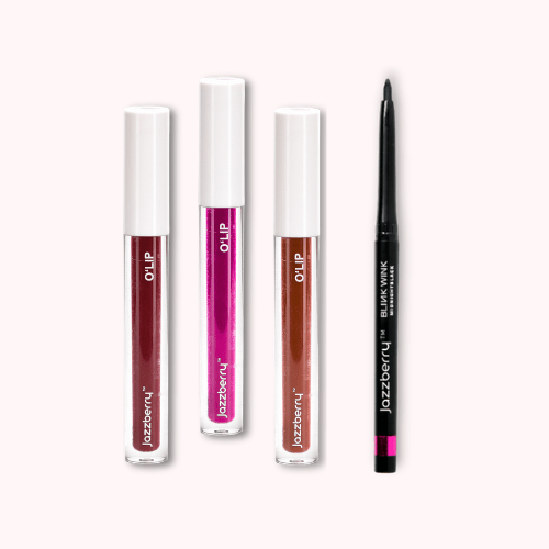 Pack of Three Liquid Lipstick + Kajal - Jazzberry